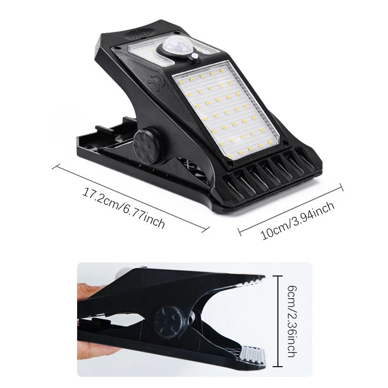 Lámpara Solar con Clip